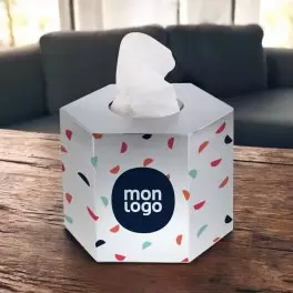 BOITE DE MOUCHOIRS PERSONNALISABLE 'TCHOUMA HEXAGON'