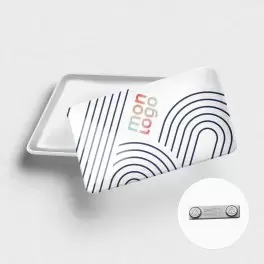 BADGE AIMANTE RECTANGLE PERSONNALISABLE 'KIMY'