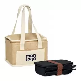 SET PERSONNALISABLE LUNCHBOX ET SAC ISOTHERME 'CARLITA'
