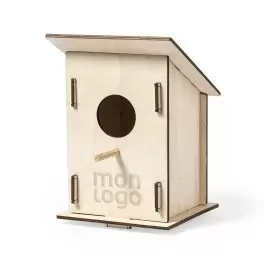 NICHOIR EN BOIS POUR OISEAUX PERSONNALISABLE 'PIWOU'