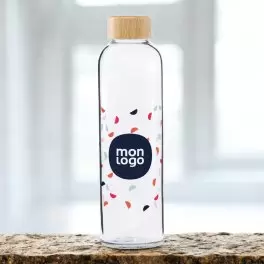 BOUTEILLE EN VERRE PERSONNALISABLE 500 ML 'LODU'