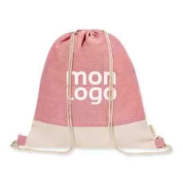 SAC A DOS CORDELETTE RECYCLE PERSONNALISABLE 'FORCOLA'