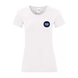 TEE SHIRT PERSONNALISABLE FEMME BLANC 'MALBRO 150'