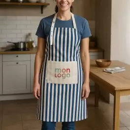 TABLIER RAYE PERSONNALISE 'KUIRTAL'