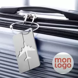 ETIQUETTE A BAGAGE EN ALU PERSONNALISEE 'WIAON'