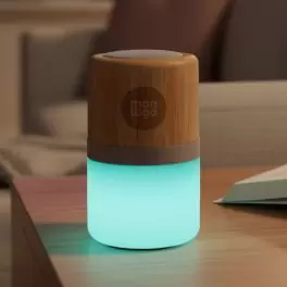 MINI ENCEINTE LUMINEUSE PERSONNALISABLE 'GLOWY'