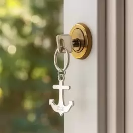 PORTE CLE EN METAL PERSONNALISE 'METALO ANCRE'