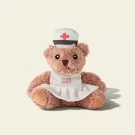 PELUCHE OURSON PERSONNALISABLE 'TEDDY INFIRMIERE'