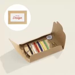 KIT DE COUTURE ETUI KRAFT PERSONNALISE 'REPARO SMART' 