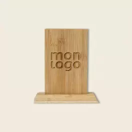 TROPHEE EN BAMBOU PERSONNALISE 'FAUSTINO RECTANGLE'