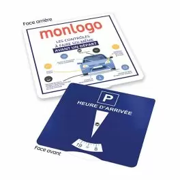 DISQUE DE STATIONNEMENT PUBLICITAIRE 'APARKA CONTROLES'