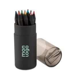 SET DE CRAYONS COULEUR PERSONNALISABLE 'SANTANDER BLACK'