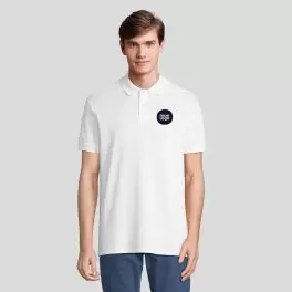 POLO MIXTE PERSONNALISABLE BLANC 'PACIFIC' 210G/M2