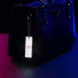 PORTE CLE REFLECHISSANT PRO PETIT RECTANGLE 'SIMI'