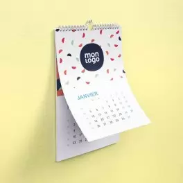 CALENDRIER MURAL SPIRALES RECYCLE PERSONNALISABLE 'ALMANI'