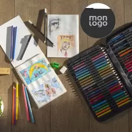 KIT DE DESSIN 74 PCS PERSONNALISABLE 'PAINTI'