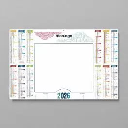 CALENDRIER BANCAIRE EFFACABLE PERSONNALISABLE 'VELEDI'