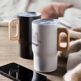 MUG ISOTHERME PERSONNALISABLE INOX RECYCLE 350ML 'JORNA MAX'