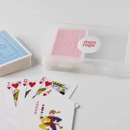 SET DE 2 JEUX DE CARTES PERSONNALISABLE 'FLUSH DUO'