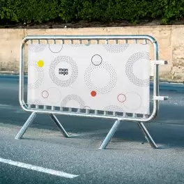 BANDEROLE POUR BARRIERE PERSONNALISABLE 'REKLAM VAUBAN'