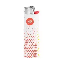 BRIQUET BIC HOLOGRAPHIQUE FINITION MAT PERSONNALISABLE 'FIREFLAMME'
