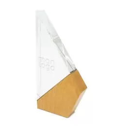 TROPHEE PERSONNALISE EN VERRE ET BOIS 'KAYNA PIC'
