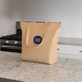 CABAS NON TISSE PERSONNALISABLE 'CORVASO ZIPPE'