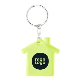 PORTE CLE REFLECHISSANT PERSONNALISABLE 'OVIO MAISON'