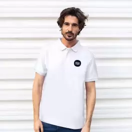 POLO HOMME PERSONNALISABLE BLANC 'TERIM 220'