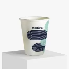 GOBELET CARTON RECYCLE PERSONNALISE 24CL 'KUPPO'