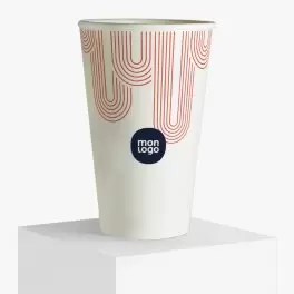 GOBELET CARTON RECYCLE PERSONNALISE 45CL 'KUPPO'
