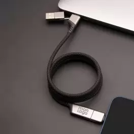 CABLE MAGNETIQUE PERSONNALISE 4 EN 1 100W 'MAGNETY'
