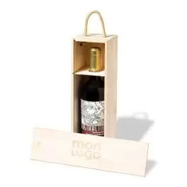 BOITE PERSONNALISABLE POUR BOUTEILLE DE VIN 'DAYNIT'