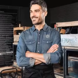 CHEMISE DENIM HOMME PERSONNALISABLE 'INDIGO RANGE'