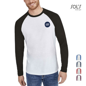 TEE-SHIRT PERSONNALISABLE MANCHES LONGUES HOMME 'MILKY' 150 GR/M²