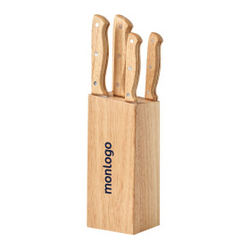 SET DE COUTEAUX PERSONNALISABLE EN BOIS 'MESSER'