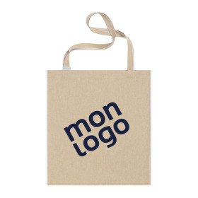 TOTE BAG ANSES LONGUES NATUREL RECYCLE MIE 'MARIETA' 