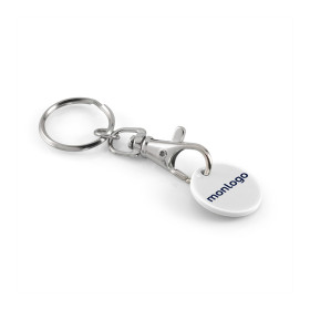 PORTE-CLES PUBLICITAIRE AVEC MOUSQUETON 'SEGNA'