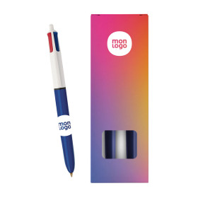 PACK PERSONNALISABLE 2 STYLOS 4 COUL CLAS BIC® 'STYLBOX'