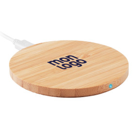 CHARGEUR À INDUCTION PUBLICITAIRE BAMBOU 5W 'RUNDO'