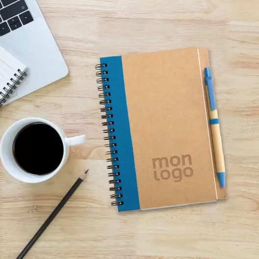 CARNET PERSONNALISÉ NON LIGNÉ AVEC STYLO 'RAMSES'