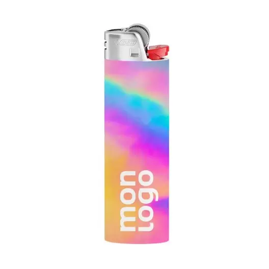BRIQUET BIC HOLOGRAPHIQUE PERSONNALISABLE 'FIREFLAMME'