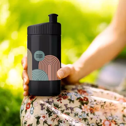 GOURDE DE SPORT PUBLICITAIRE 500ML OPAQUE COLORE 'TRAIL'