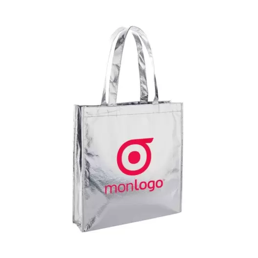 SAC SHOPPING BRILLANT SOUFFLET 'GLITTER'