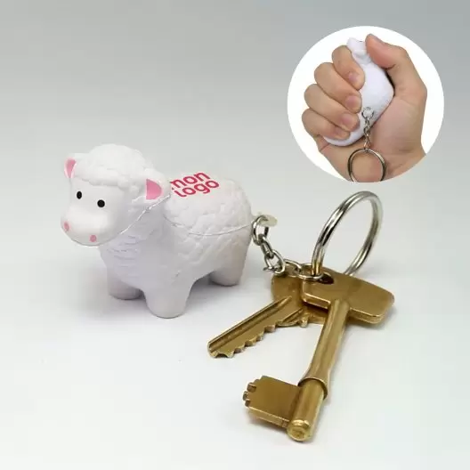 PORTE CLES ANTI STRESS PUBLICITAIRE 'STREZOU MOUTON'