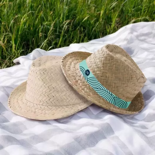 CHAPEAU DE PAILLE PUBLICITAIRE 'BRAZ'