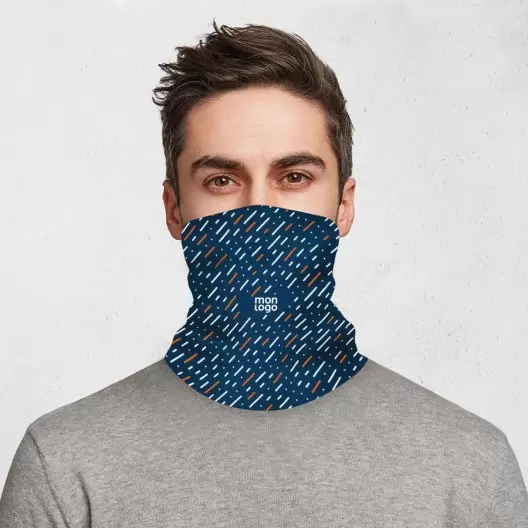 CACHE COU PERSONNALISÉ EN POLYESTER 'SHERPA'