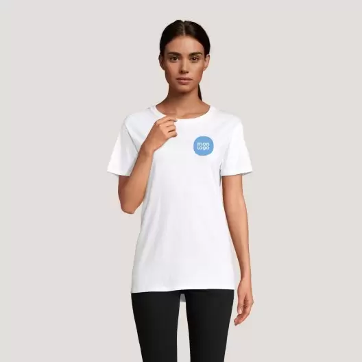TEE SHIRT PUBLICITAIRE MIXTE BIO BLANC 'EPIC' 140 GR/M²