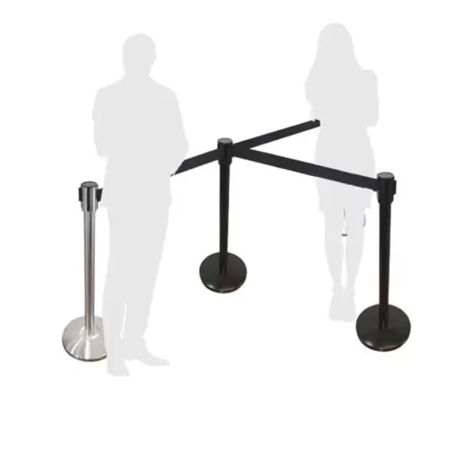 BARRIÈRE PUBLICITAIRE À CEINTURE RÉTRACTABLE COULEUR 'BARU'