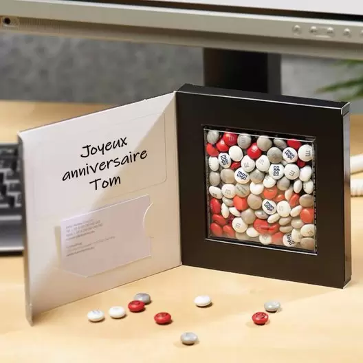 COFFRET 80G M&M'S® PERSONNALISABLES